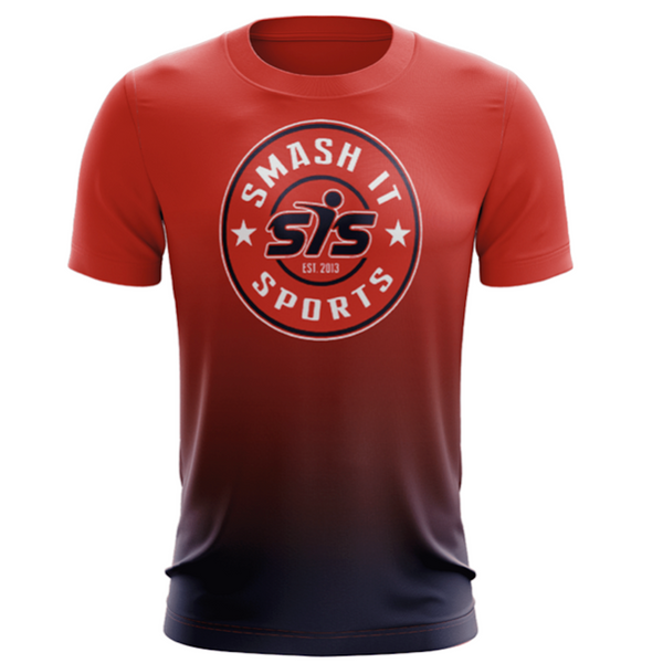 2022 Smash it Sports Canada Red Fade Jersey - SISC-RED-FADE-TEE
