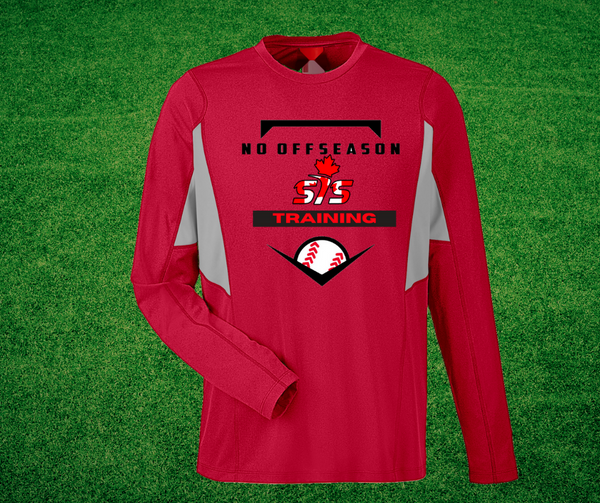 SMASH IT CANADA COACH TRAINING LONG SLEEVE - SISC-TRAIN-LS-RED-GREY