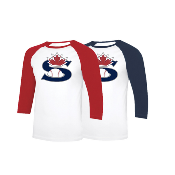 Stratford Nationals Pro Team Baseball-Tee with 3/4 Length Sleeve - STRAT-NAT-SAN-S3526