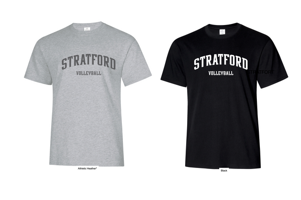 Stratford Volleyball Club Everyday Ringsprung Cotton Blend T-Shirt - SVC-ATC-SANMAR-ATC2000