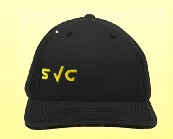Stratford Volleyball Club Flex Fit P401 Black Hat with SVC - SVC-AUG-P401-HAT-BLK