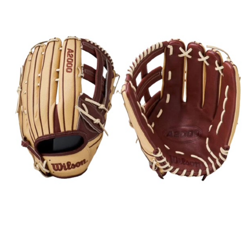 Wilson A2000 14" Slowpitch Softball Glove Tan/Brown - WTA2000-SP14" - TAN/BROWN