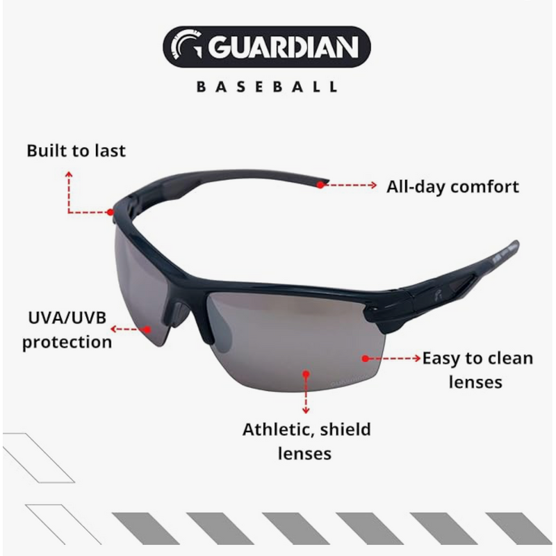 Guardian Baseball/Softball Reflective Pro Model 7065 Adult Sunglasses - GB7065