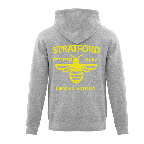 2025/26 Season SVC Yellow Bee Fleece Hoodie - 25-Hoodie-Yellow-Bee on Back-ATC2500-Athletic Grey