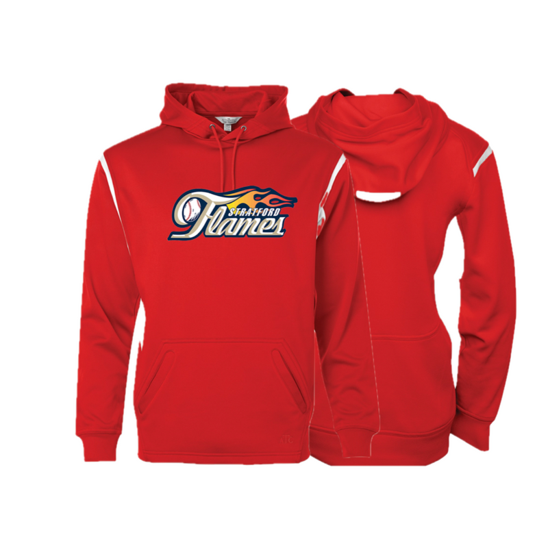 Stratford Flames VarCity Fleece Hoodie - Flames-Varcity-San-F2201
