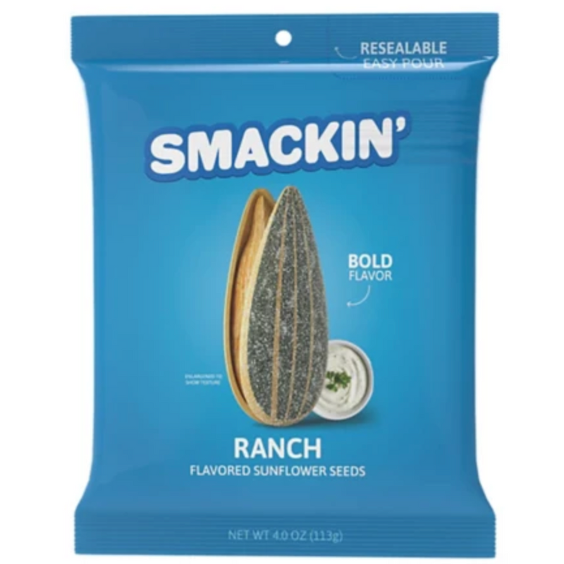 Smackin' Jumbo Sunflower Seeds 4oz Bag - Various Flavours