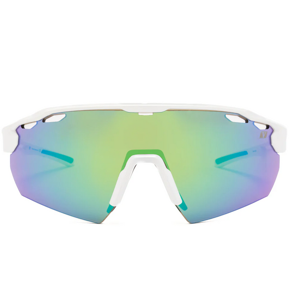 Vigor Rebel Creek Acid Green-Bronze Lumon+ White Frame Sunglasses