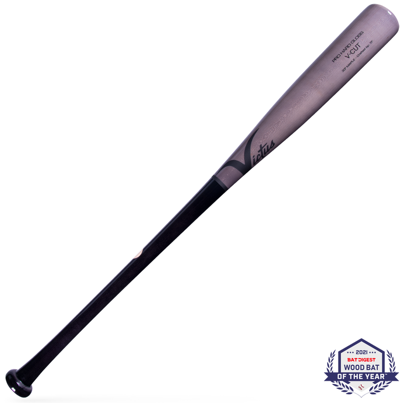 Victus V-Cut Gloss Wood Baseball Bat - VGPC-BK/GY