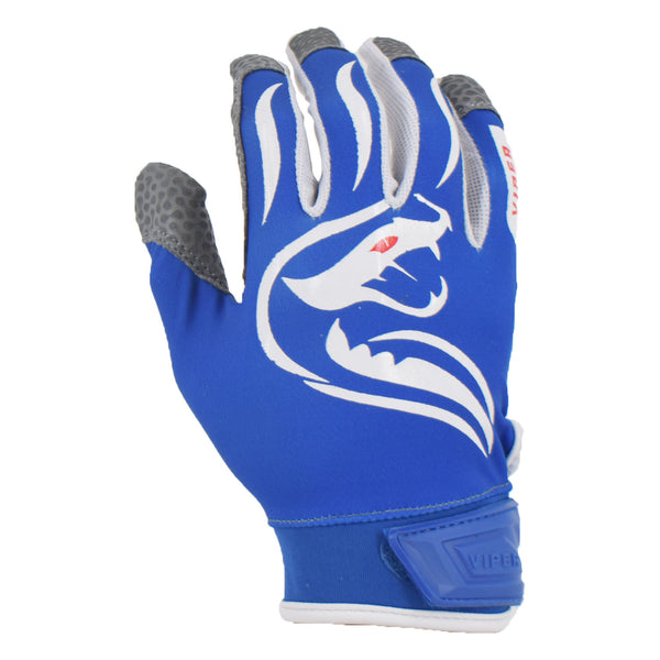 Viper Lite Premium Batting Gloves Leather Palm - Royal/White/Red