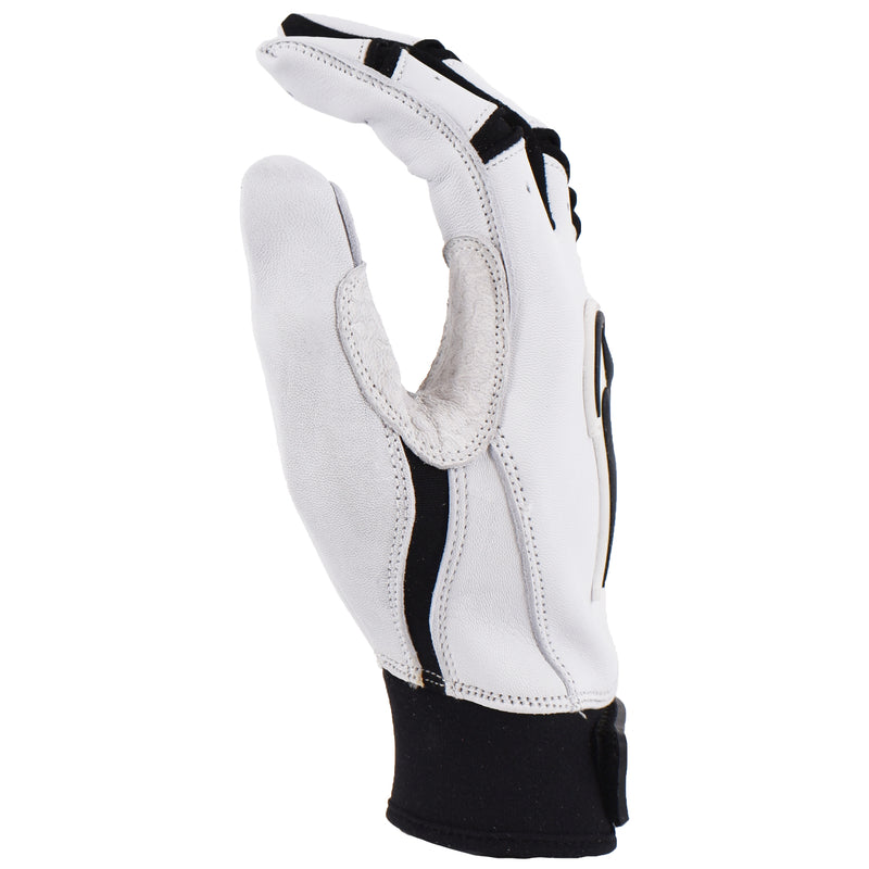 Viper Grindstone Short Cuff Batting Glove - White/Black