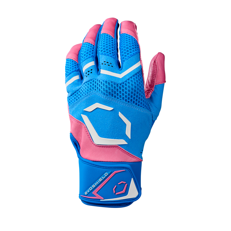 Evoshield Carbyne X-SRZ Autism Speaks Regular Cuff Adult Batting Gloves - Love the Movement