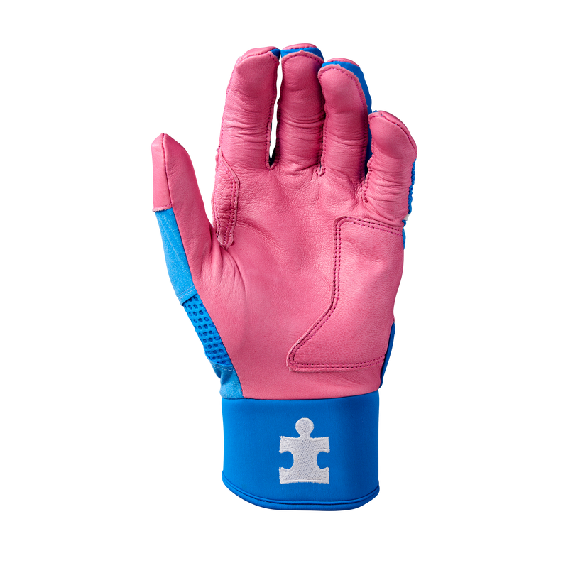 Evoshield Carbyne X-SRZ Autism Speaks Regular Cuff Adult Batting Gloves - Love the Movement