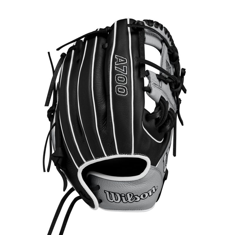 Wilson A700 11.5" Baseball Fielding Glove Black/Silver/White - WBW101427115