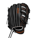 Wilson A700 12.5" Baseball Fielding Glove Black/Orange/Silver - WBW101430125 / WBW101431125