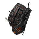 Wilson A700 12.5" Baseball Fielding Glove Black/Orange/Silver - WBW101430125 / WBW101431125