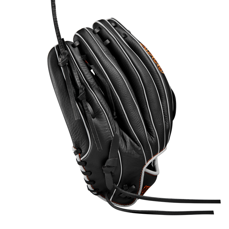Wilson A700 12.5" Baseball Fielding Glove Black/Orange/Silver - WBW101430125 / WBW101431125