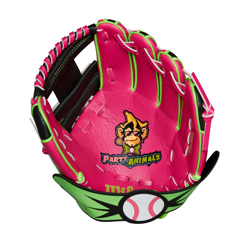 Wilson Party Animals 10" EZ Catch Youth Baseball Fielding Glove - WBW10221310 / WBW10221410