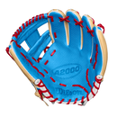 2024 A2000 1975 Blonde/Tropical Blue/Red 11.75" Infield Baseball Glove - WBW1022681175