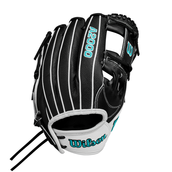 2024 Wilson A2000 White/Teal 12" Classic H12 Fastpitch Softball Glove - WBW10262412