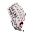 2024 Wilson A2000 White/Rose 12.25" FP50 Fastpitch Softball Glove - WBW1027371225 / WBW1027381225