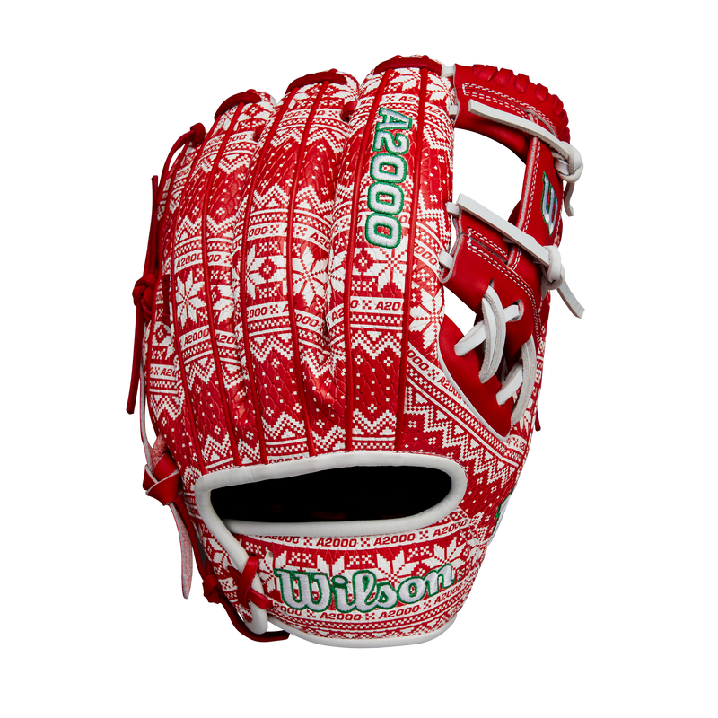 Wilson Glove of The Month (GOTM) December 2024 A2000 Custom 1975  Pattern Ugly Christmas Sweater - 11.75" - WBW1027941175