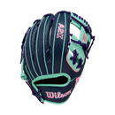 2026 Wilson A2K 11.5" 1786SS Navy/Seafoam/Pink Fielding Glove - WBW103470115