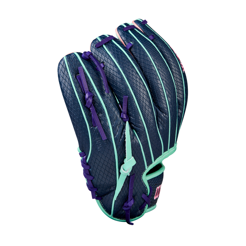 2026 Wilson A2K 11.5" 1786SS Navy/Seafoam/Pink Fielding Glove - WBW103470115