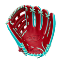 2026 Wilson A2K 12.5" MY7SS Teal/Seafoam/Red Fielding Glove - WBW103474125 / WBW103475125