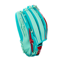 2026 Wilson A2K 12.5" MY7SS Teal/Seafoam/Red Fielding Glove - WBW103474125 / WBW103475125