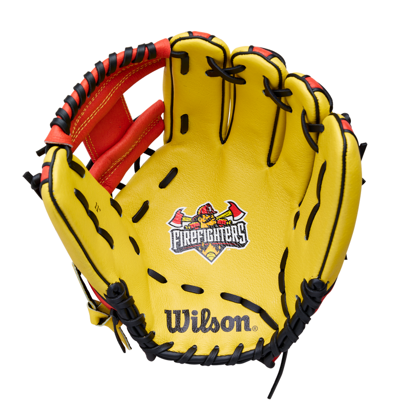 Wilson Fire Fighters 11" Youth Baseball Fielding Glove - WBW10419611 / WBW10419711