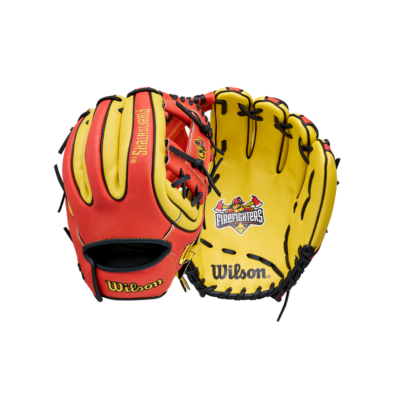 Wilson Fire Fighters 11" Youth Baseball Fielding Glove - WBW10419611 / WBW10419711