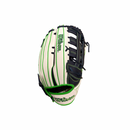 2026 Wilson A1000SP 13.5” Navy/White/Green Slowpitch Fielding Glove - WBW104568135 / WBW104572135