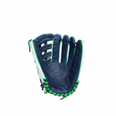 2026 Wilson A1000SP 13.5” Navy/White/Green Slowpitch Fielding Glove - WBW104568135 / WBW104572135