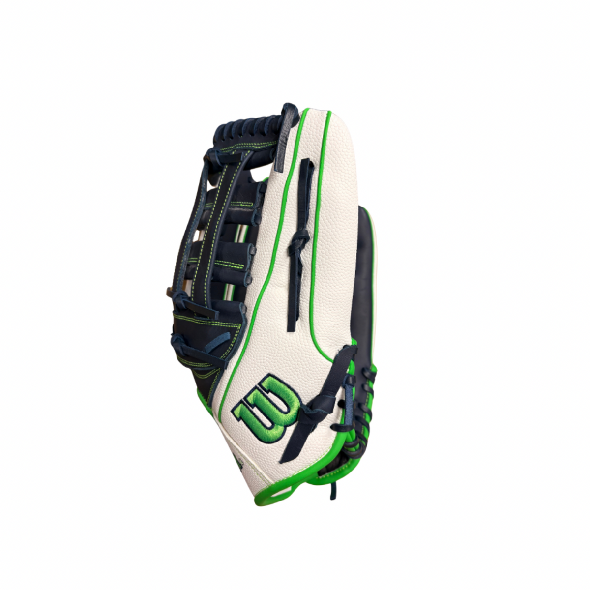 2026 Wilson A1000SP 13.5” Navy/White/Green Slowpitch Fielding Glove -