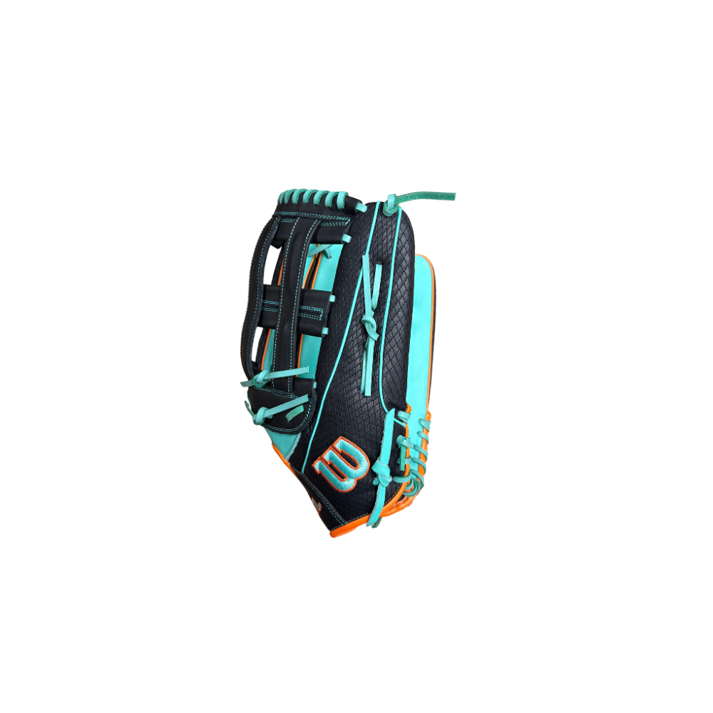 2026 Wilson A1000SP 14” Seafoam/Black/Orange Slowpitch Fielding Glove