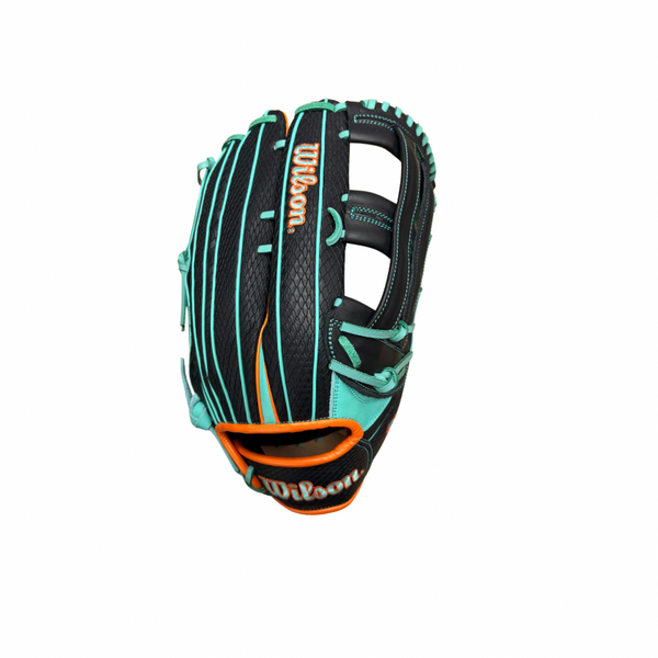 2026 Wilson A1000SP 14” Seafoam/Black/Orange Slowpitch Fielding Glove