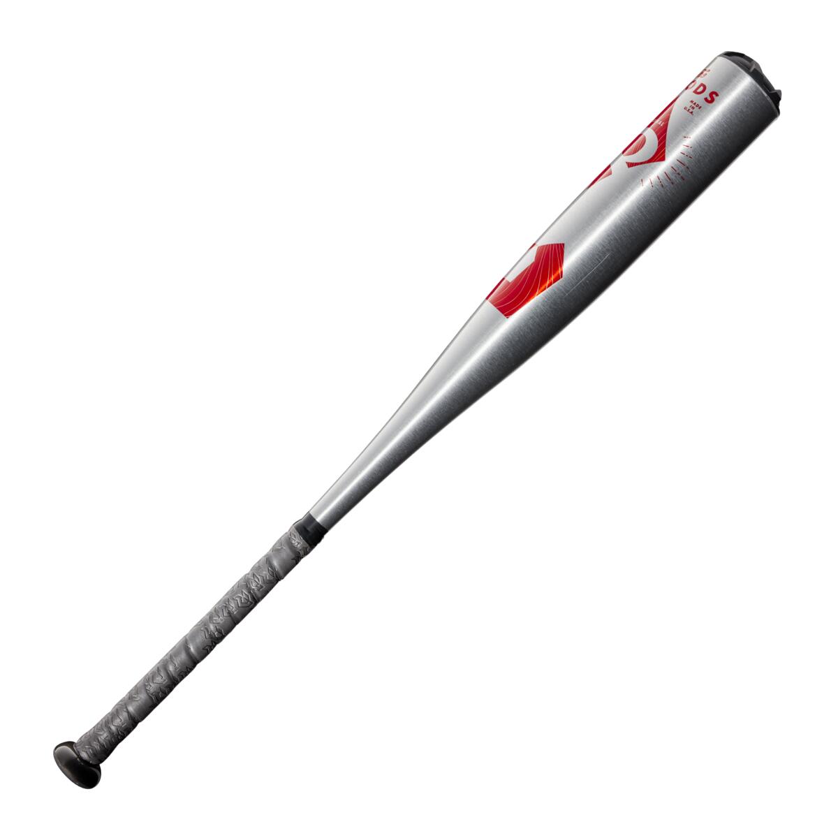 Batte De Baseball DeMarini The Goods 2022 - Une Pièce, USSSA, Jeunes, Argent Et Rouge