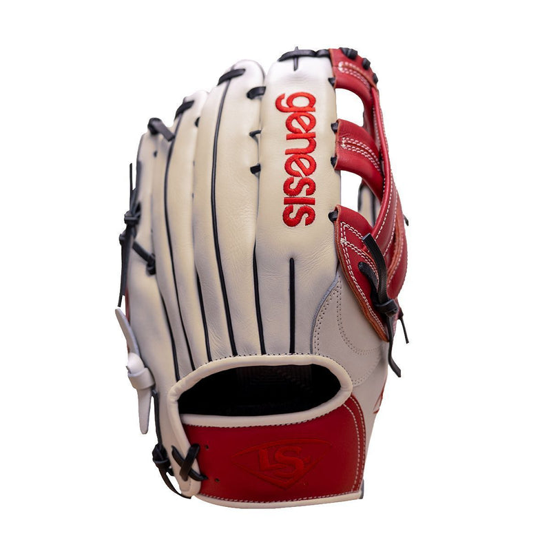 2023 Louisville Slugger Genesis Slowpitch Glove White/Red