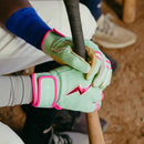 Bruce Bolt Tatis Jr Series Short Cuff Batting Glove - Tatis Mint/Pink