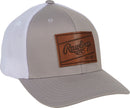 Rawlings Grey Leather Patch Snapback Hat - RWHLP-GY