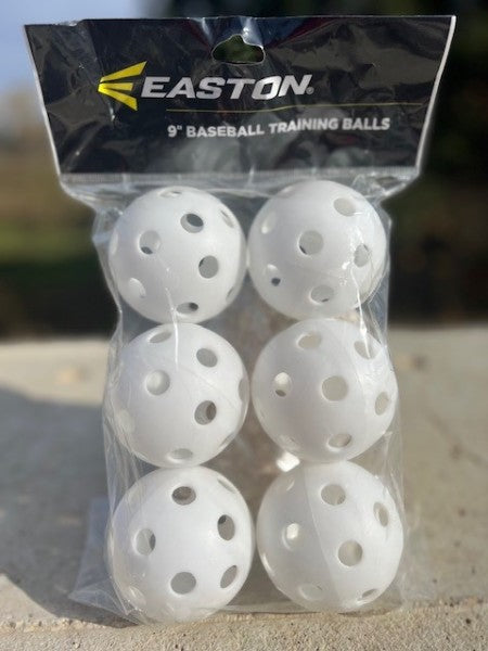 Easton 9" Plastic Training Balls 6 Pack - 7021002