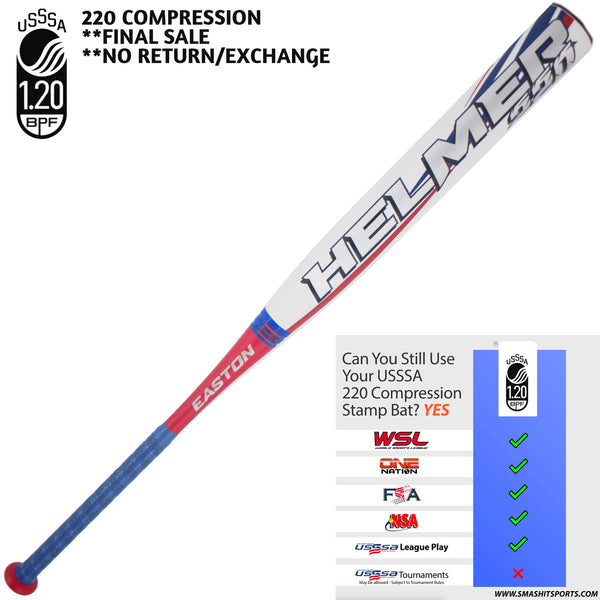 Batte Softball Easton Helmer 44 Tribute 2020 - 25oz 34in - USSSA - Neuve étiquettes