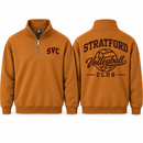 2026/27 Season Vintage 1/4 Zip Collegiate Carmel Sweater Adult Sizes Only - 27-SVC-Collegiate-Carmel-1/4-ZIP-SAN-F2700