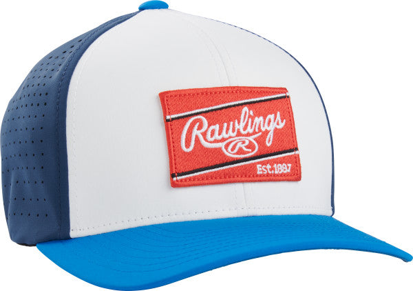 Rawlings Red Patch Flex Fit Baseball Hat - RSGVH-W/N