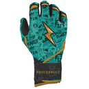 Bruce Bolt Creator Series King Of Juco Long Cuff Batting Glove - Juco Mint/Black