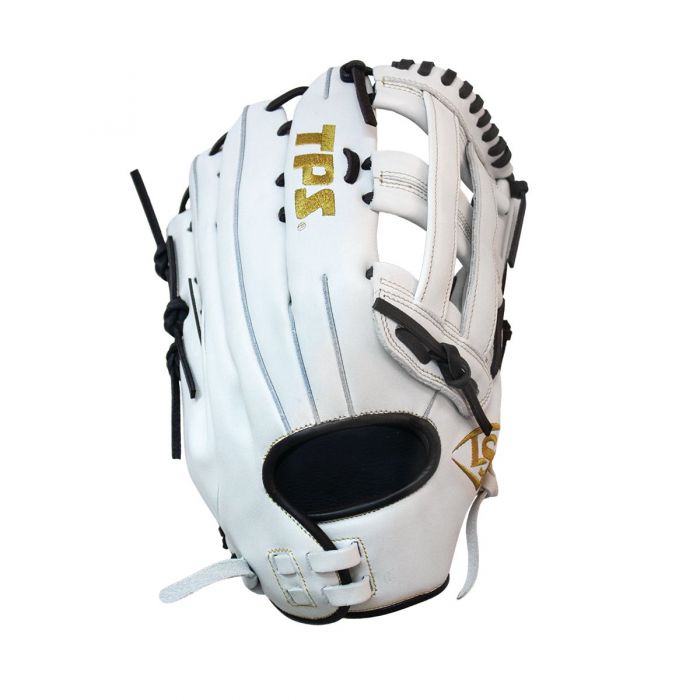 Louisville Slugger TPS Softball 13.5" Glove White/Black/Gold - LSWTLPSLS20135WBG