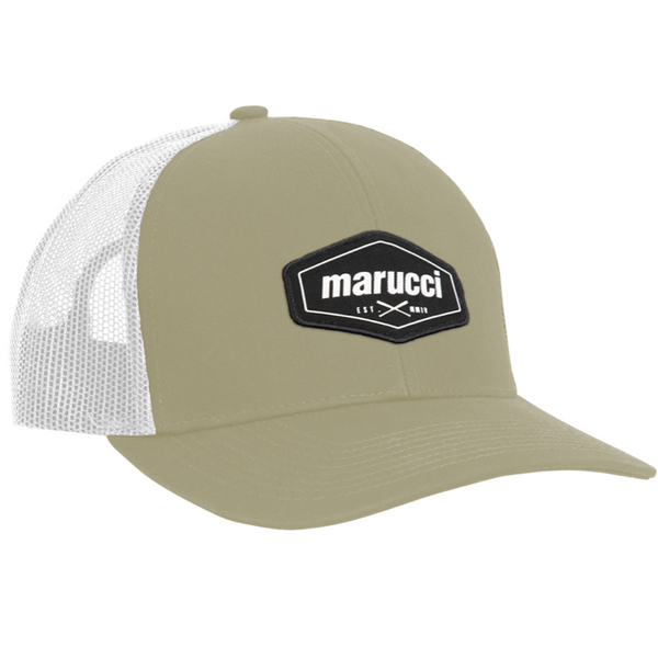 Marucci Snapback Rubber Cross Patch Hat  - MAHTTRPCS2-TN/W