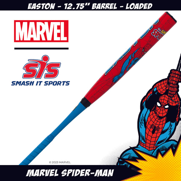 2023 Easton Marvel Spider-Man 12.75" 2PC Loaded USSSA Slowpitch Softball Bat ESU3SPDL