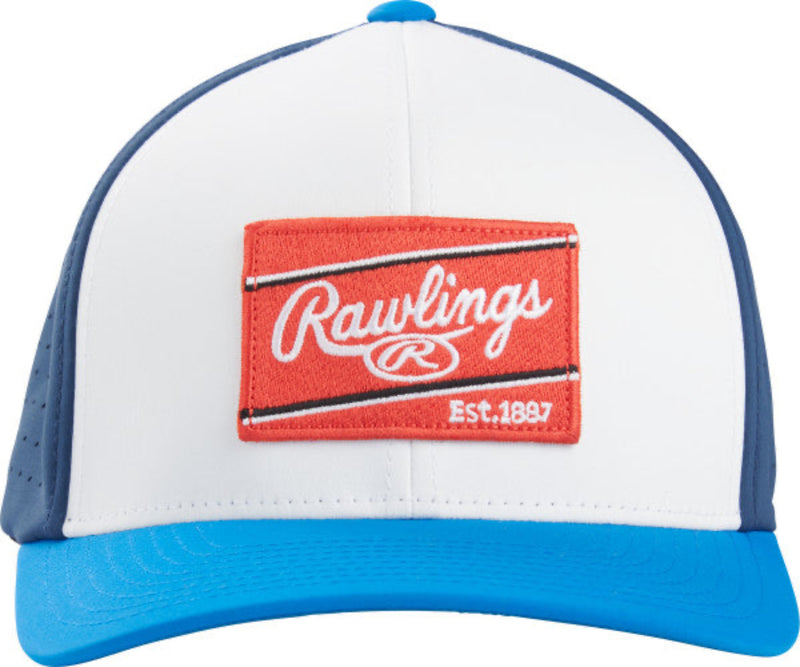 Rawlings Red Patch Flex Fit Baseball Hat - RSGVH-W/N