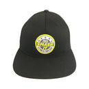 Smash It Streetwear Snapback All Black/Charcoal, White, & Yellow Rubber Patch